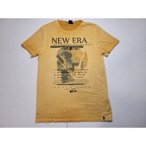 Overkill New Era Manhattan North Park Skull Yellow Orange Ombre Mens Size Medium